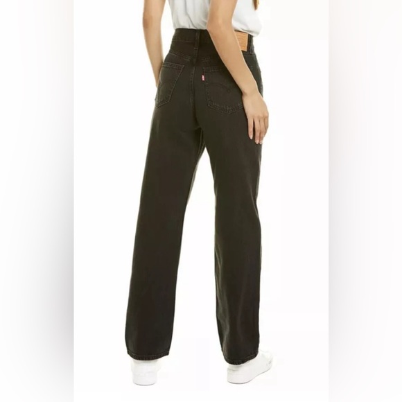 NWT Levi's Premium Loose Straight Leg Black Jeans Women’s Size 31 - Picture 2 of 7